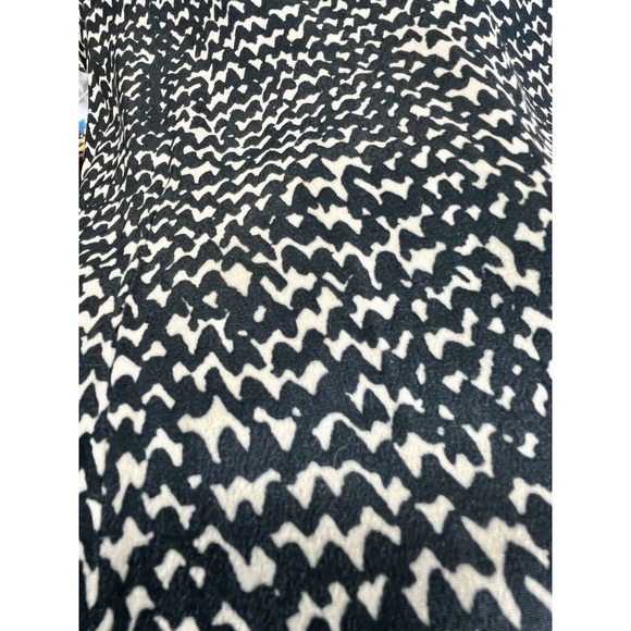 Zara Womens Size S Swing Shift Dress Blue White Long Sleeve Geometric Print Mini - Picture 11 of 15